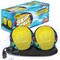 Activ Life 2 Pack Skip Balls, Fun Beach Games for Kids, Adults and Family Swimming Toys, Pool Dive Toy, Water Ball for Vacation (Yellow Jungle)